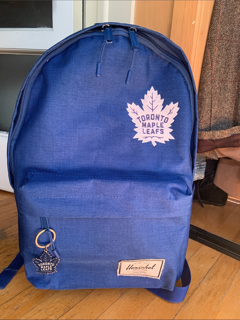 herschel x maple leafs
backpack